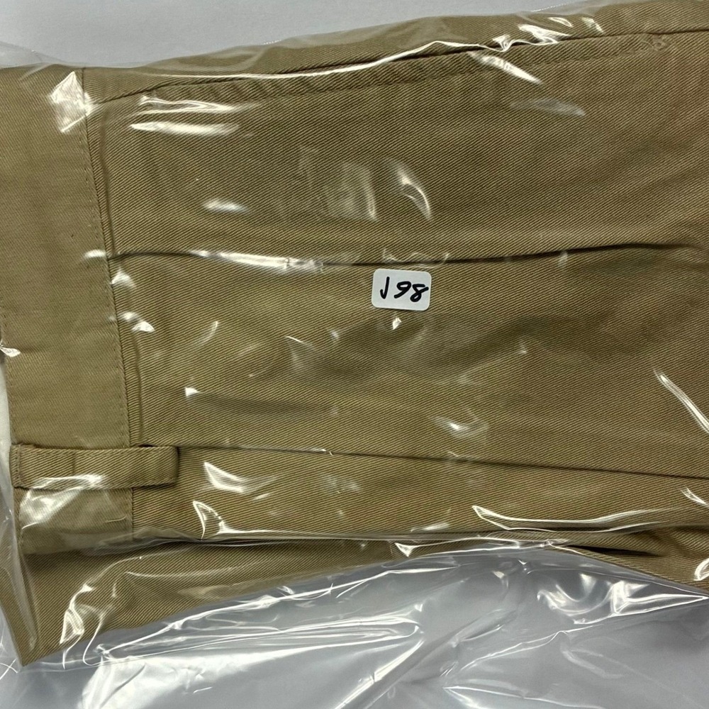 Polo Golf Ralph Lauren Mens Pleated Chino Pants Tan Khaki Cotton 34x34 - Picture 13 of 13